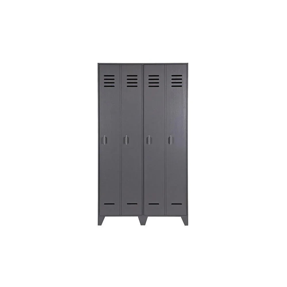 Dulap gri din lemn 187 cm Stijn - PARIS14A.RO