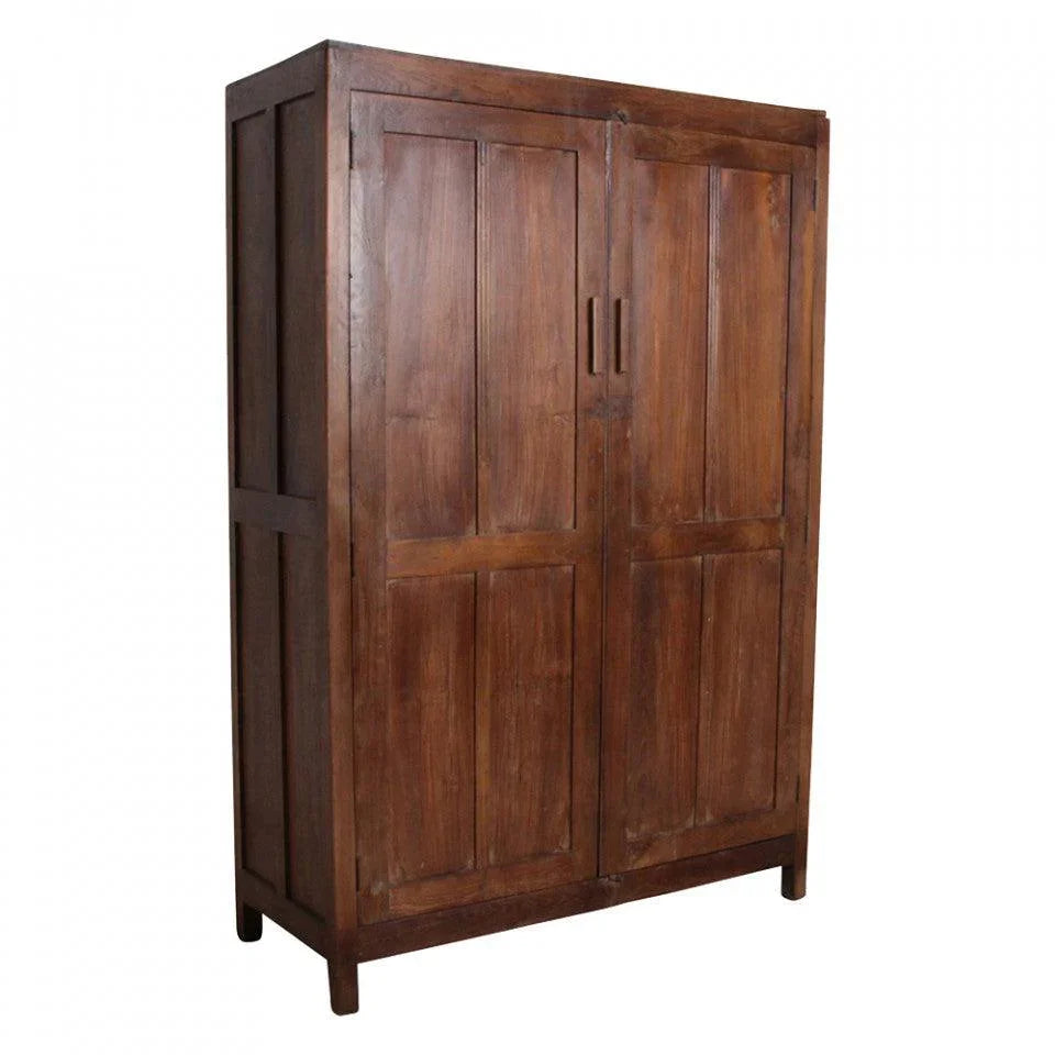 Dulap maro din lemn de tec 183 cm Grivola Raw Materials - PARIS14A.RO