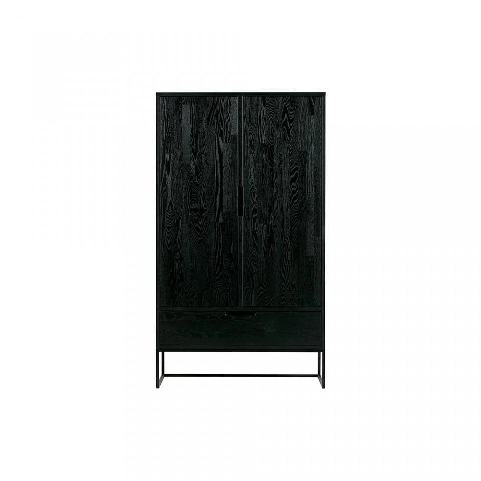 Dulap negru cu 2 usi 149 cm Silas - PARIS14A.RO
