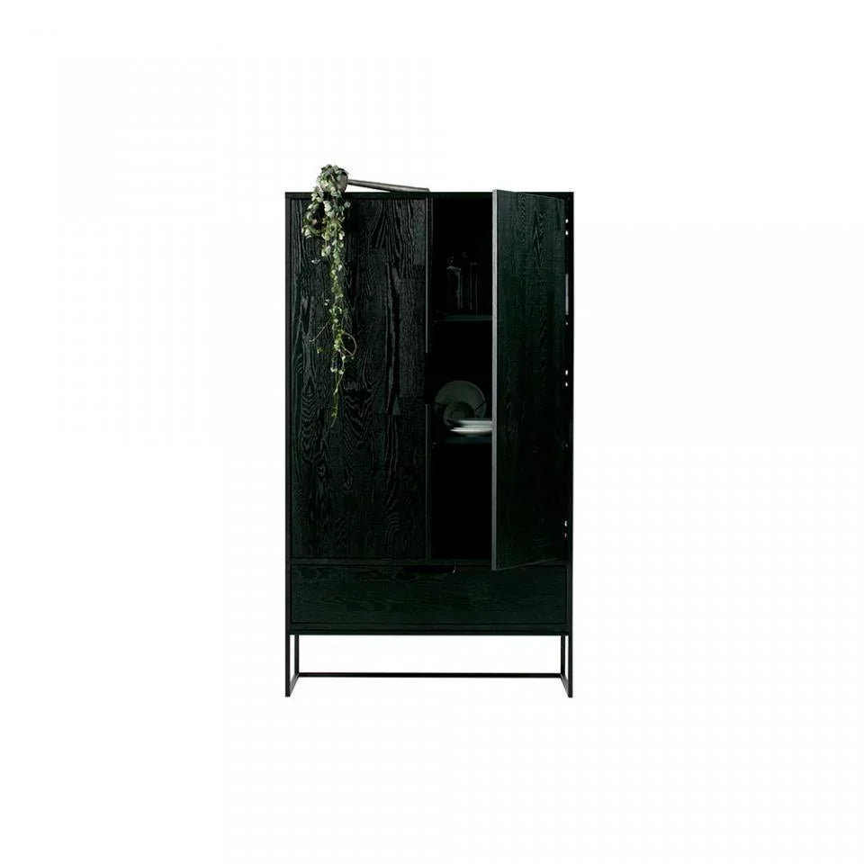 Dulap negru cu 2 usi 149 cm Silas - PARIS14A.RO