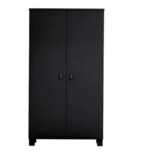 Dulap negru din lemn de pin 202 cm Ties Black - PARIS14A.RO