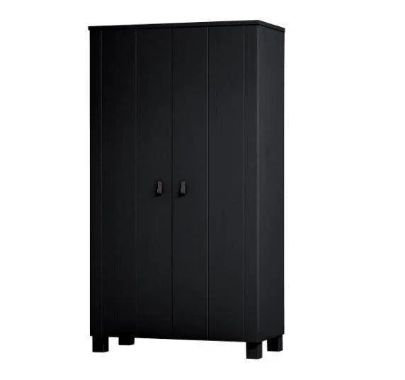 Dulap negru din lemn de pin 202 cm Ties Black - PARIS14A.RO