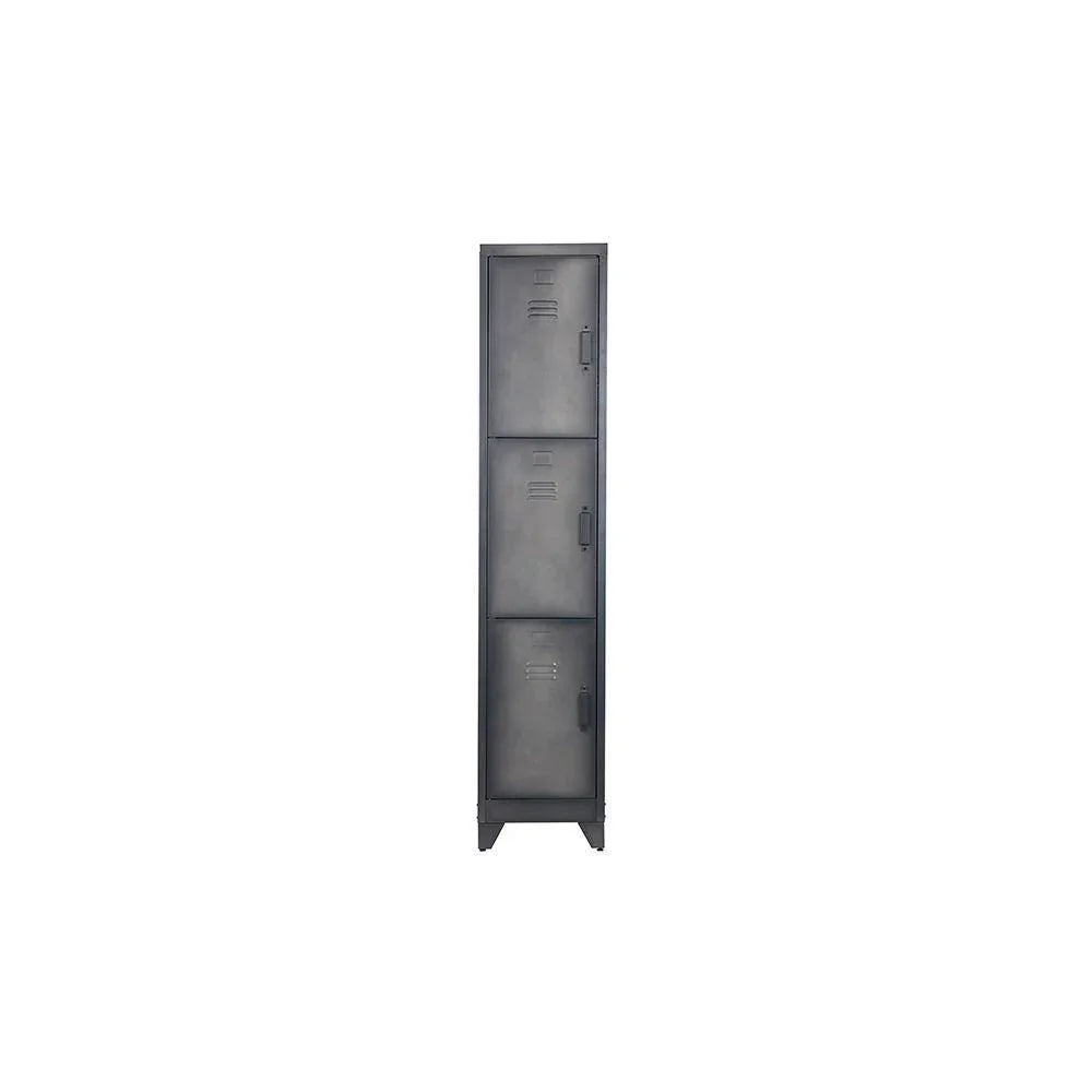 Dulap negru din metal 180 cm Locker Cas - PARIS14A.RO
