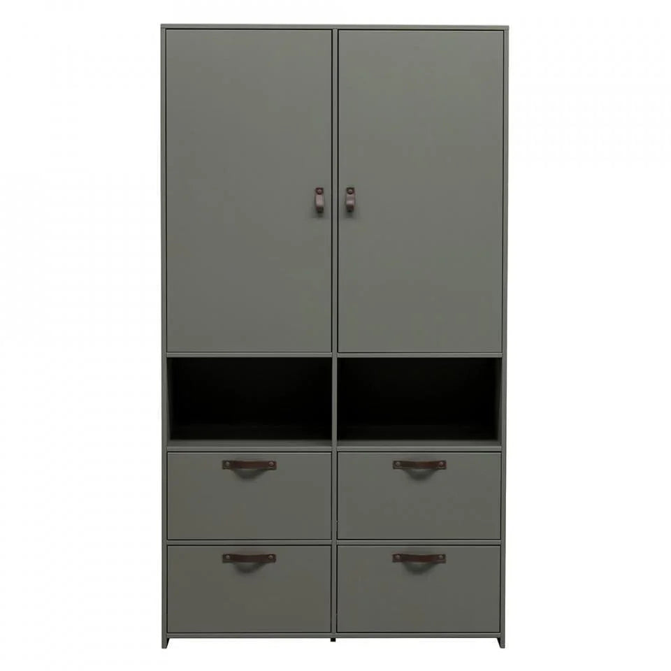 Dulap verde din lemn de pin 185 cm Stage - PARIS14A.RO