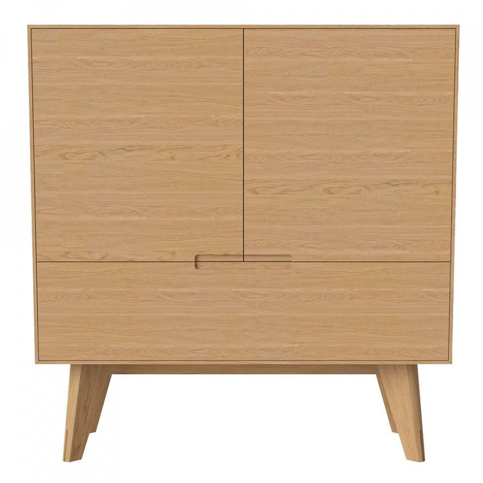 Dulapior maro din lemn de stejar Mood Bolia - PARIS14A.RO