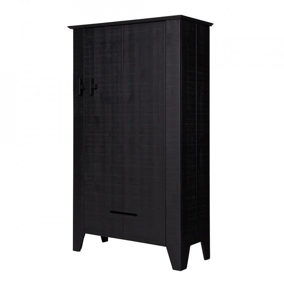 Dulapior negru din lemn de pin Gijs - PARIS14A.RO