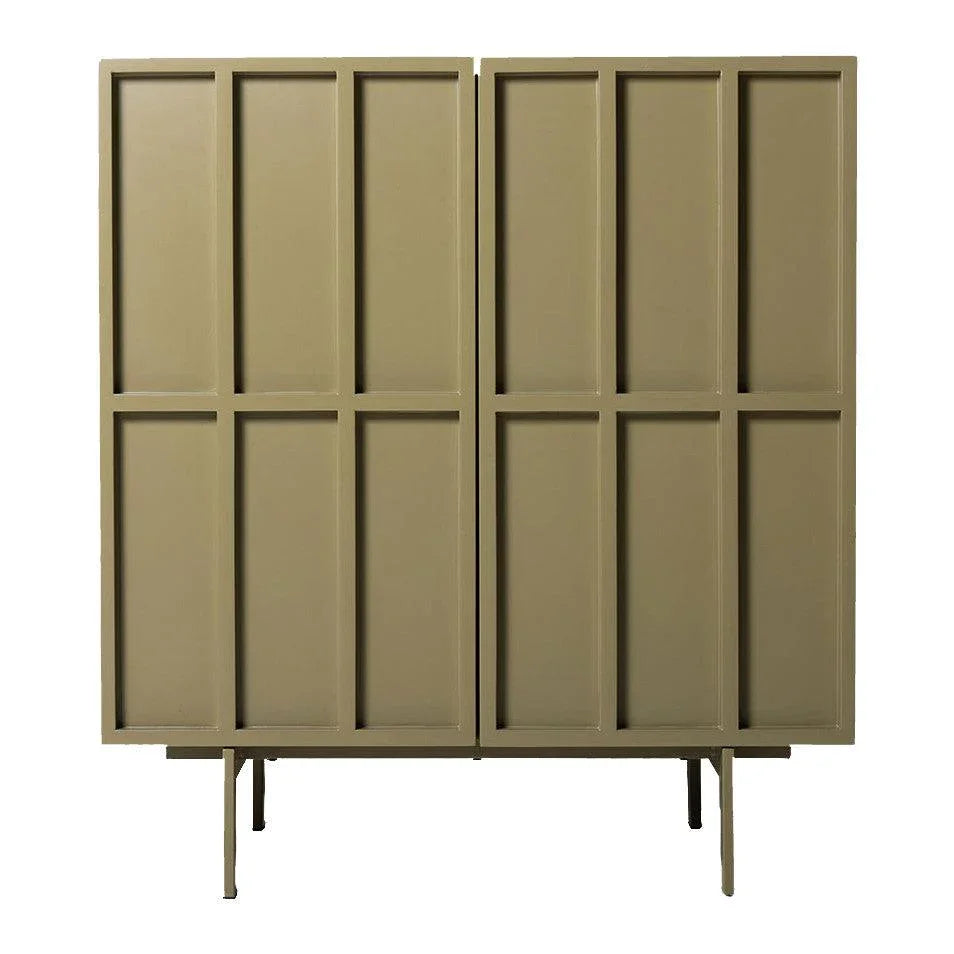 Dulapior verde oliv din MDF si metal Fern HK Living - PARIS14A.RO