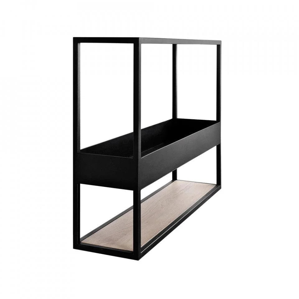 Etajera de perete neagra din metal 71 cm Herbarium Custom Form - PARIS14A.RO