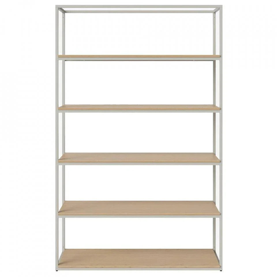 Etajera gri din lemn si otel 197 cm Neutra Bolia - PARIS14A.RO