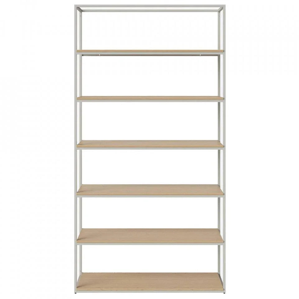 Etajera gri din lemn si otel 236 cm Neutra Bolia - PARIS14A.RO