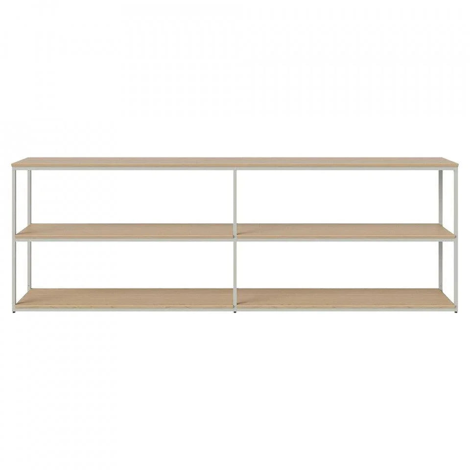 Etajera gri din lemn si otel 80 cm Neutra L Bolia - PARIS14A.RO