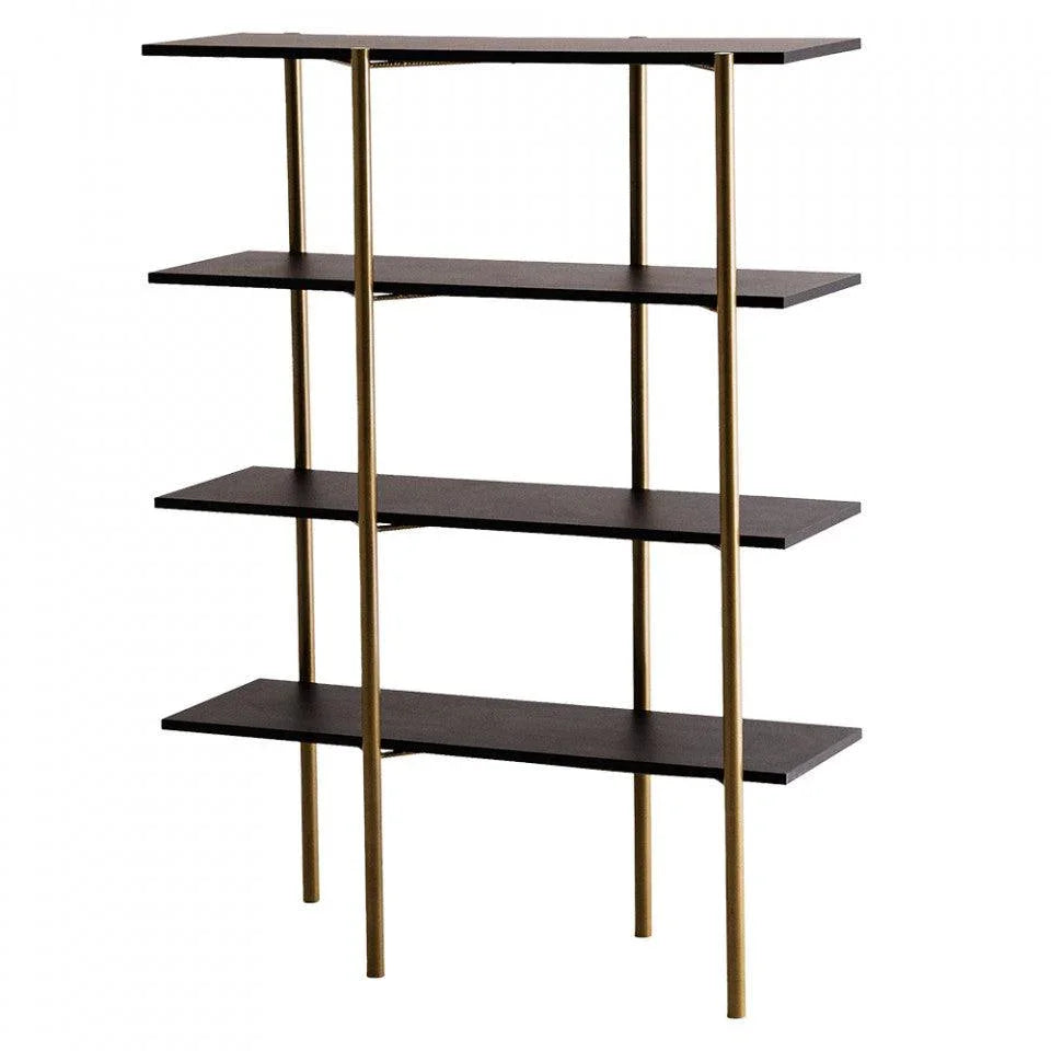 Etajera neagra din lemn si metal 150 cm Rave Custom Form - PARIS14A.RO