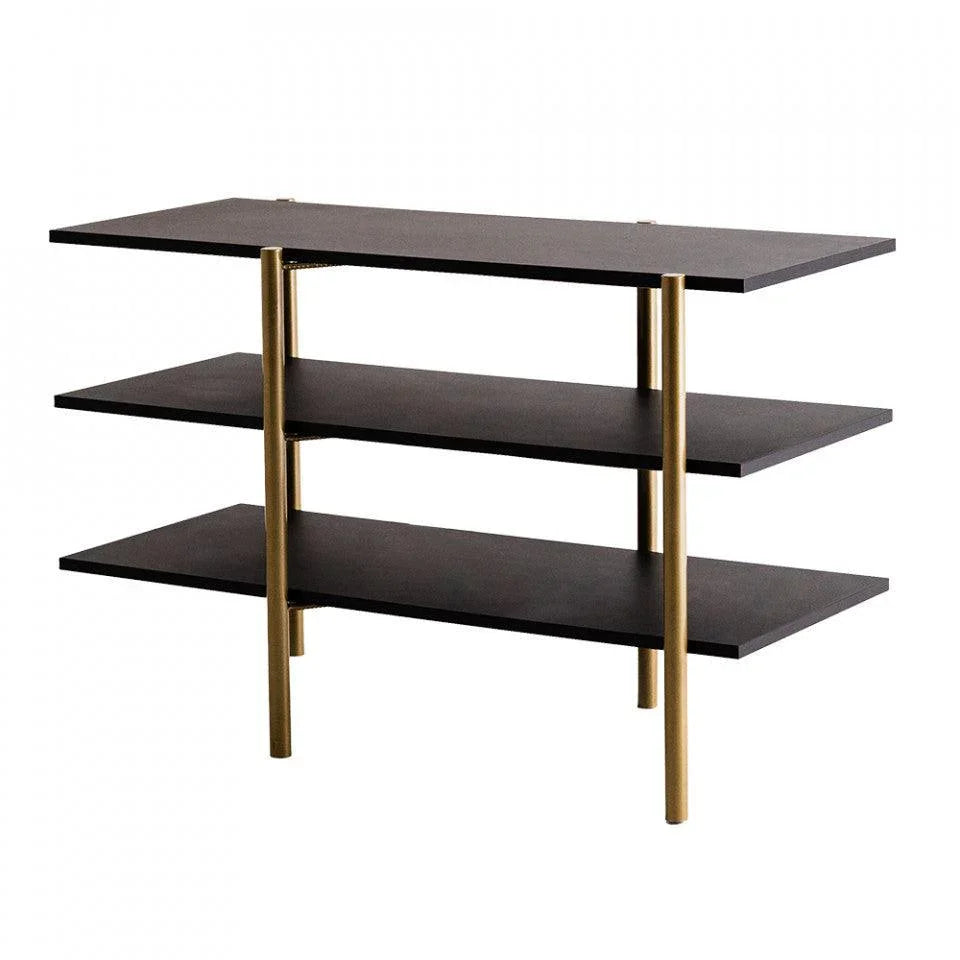 Etajera neagra din lemn si metal 71 cm Rave Custom Form - PARIS14A.RO