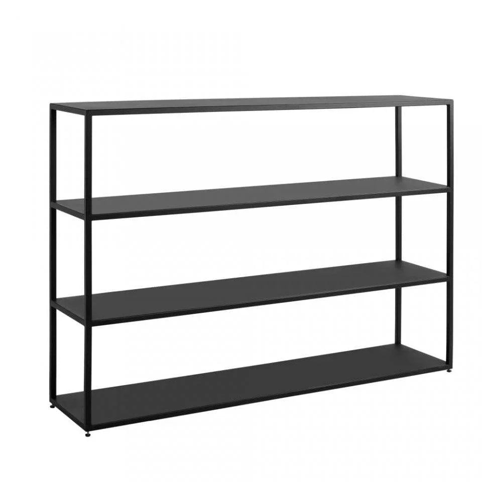 Etajera neagra din metal 110 cm Hylla Custom Form - PARIS14A.RO