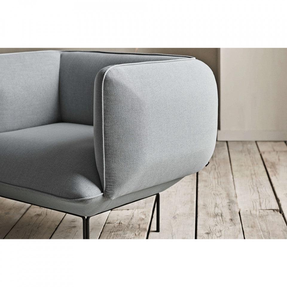 Fotoliu albastru din poliester si otel Cloud Bolia - PARIS14A.RO