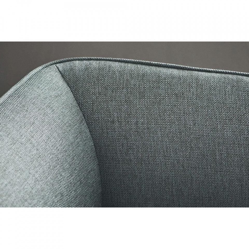 Fotoliu albastru din poliester si otel Cloud Bolia - PARIS14A.RO