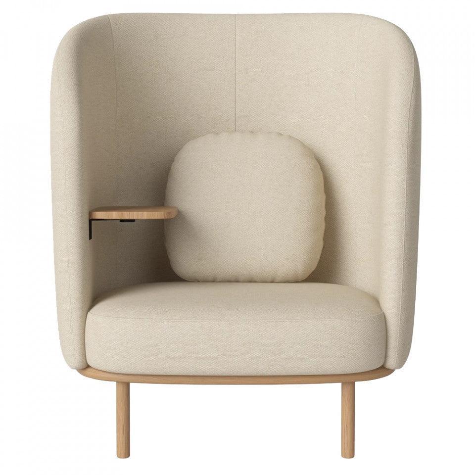 Fotoliu bej din bumbac reciclat Fuuga Nesting Left Sira Bolia - PARIS14A.RO