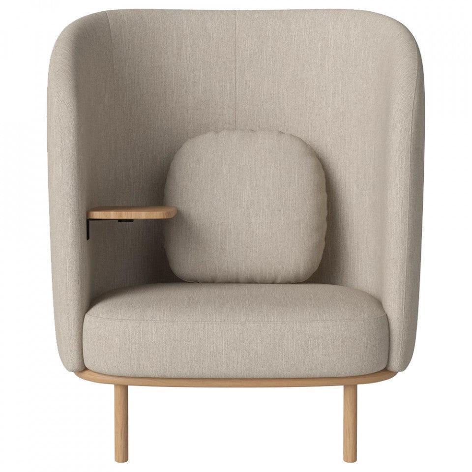 Fotoliu bej nisipiu din poliester Fuuga Nesting Left Baize Bolia - PARIS14A.RO