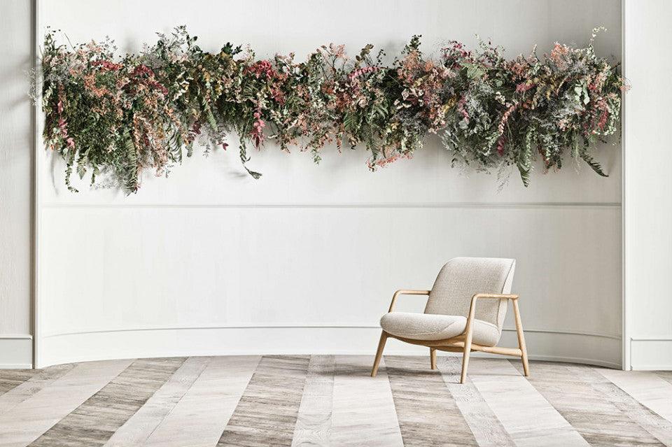 Fotoliu bej nisipiu din polietilena reciclata si lemn de stejar Bowie Bolia - PARIS14A.RO