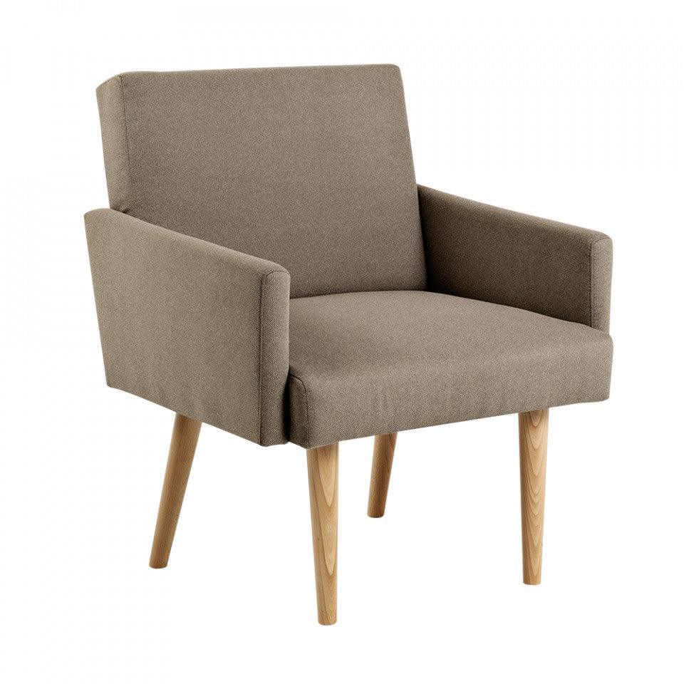 Fotoliu bej/maro din poliester Reden Custom Form - PARIS14A.RO