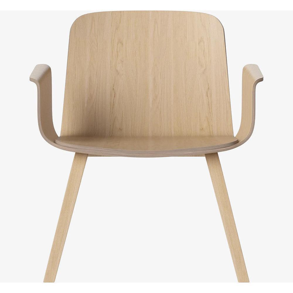 Fotoliu maro din lemn de stejar Palm Armrest Bolia - PARIS14A.RO