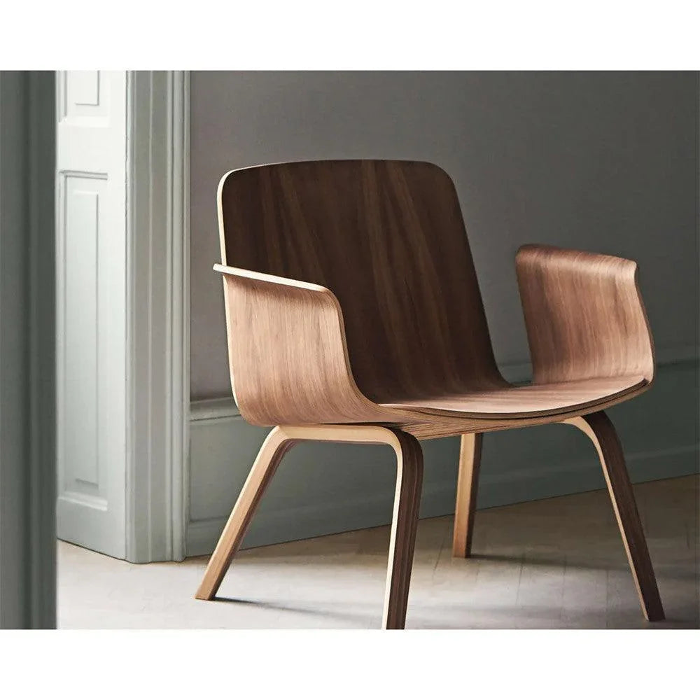 Fotoliu maro din lemn de stejar Palm Armrest Bolia - PARIS14A.RO