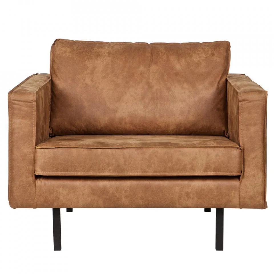 Fotoliu maro din piele Rodeo Cognac - PARIS14A.RO