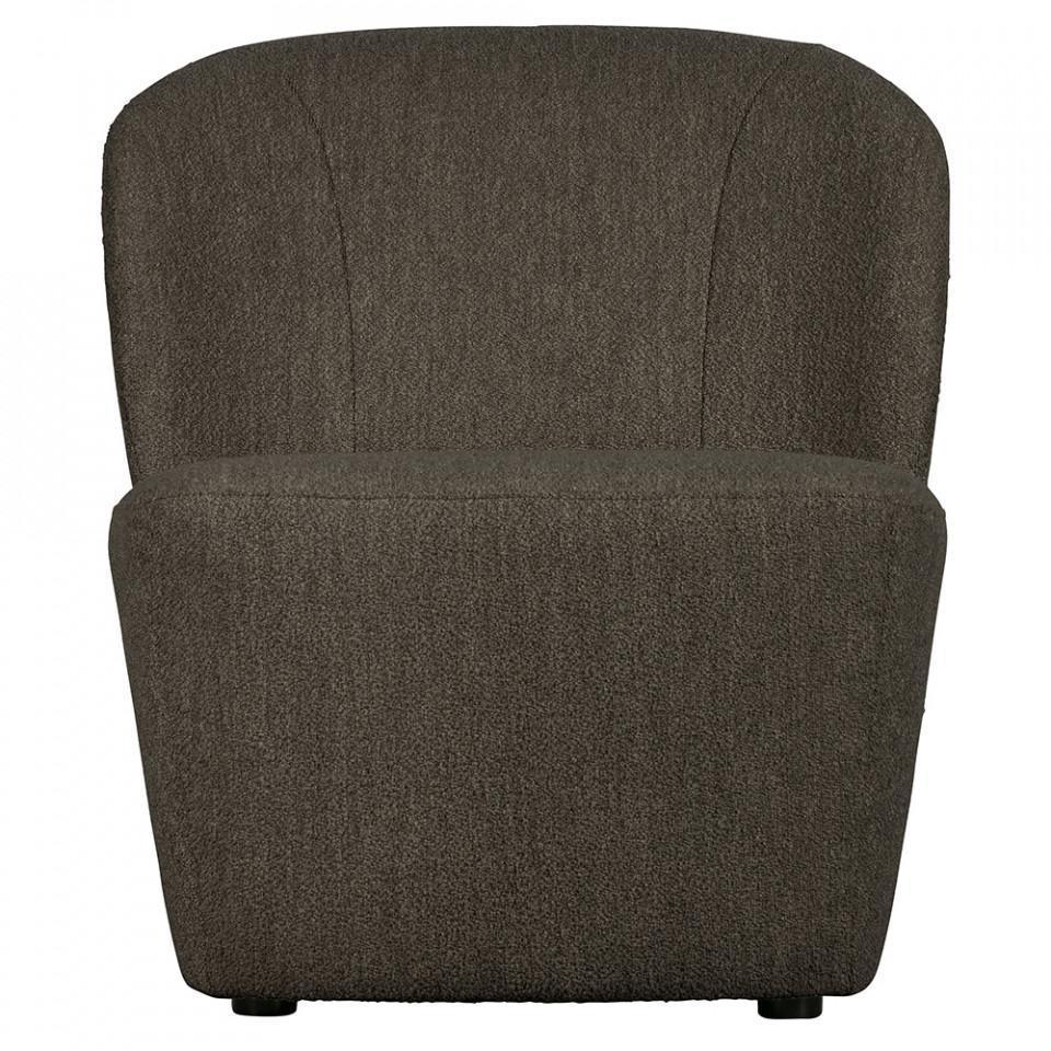 Fotoliu maro din poliester si fibre acrilice Lofty Boucle - PARIS14A.RO