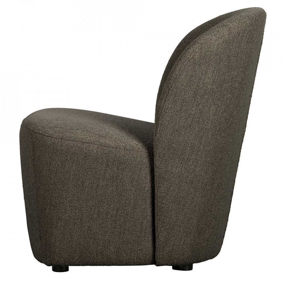 Fotoliu maro din poliester si fibre acrilice Lofty Boucle - PARIS14A.RO