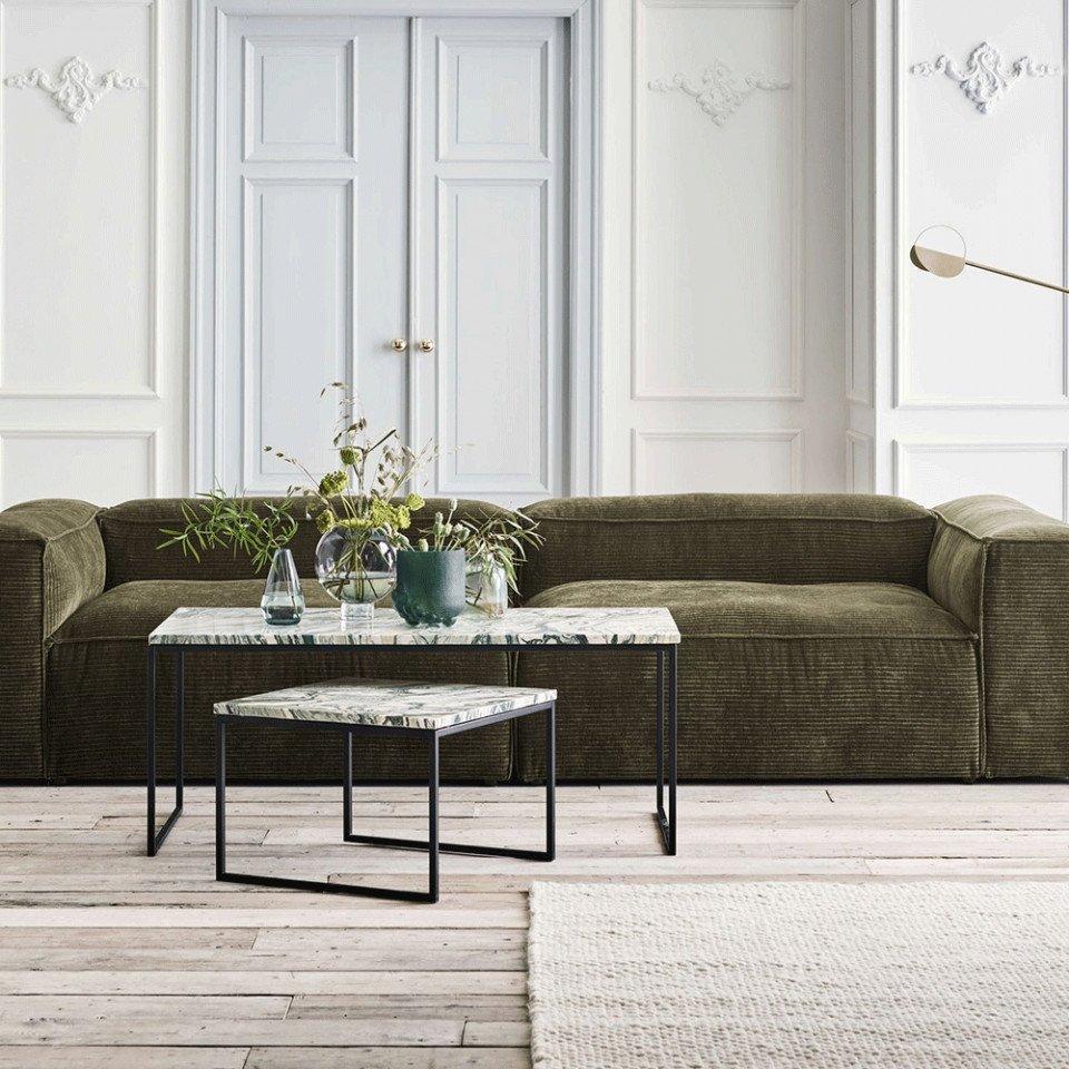 Fotoliu modular gri din textil Cosima Right Bolia - PARIS14A.RO