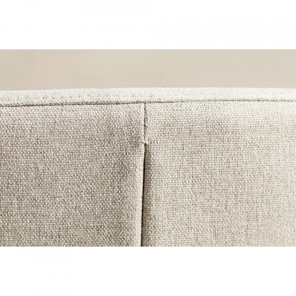 Fotoliu rotativ bej nisipiu/negru din bumbac si otel Clara Bolia - PARIS14A.RO