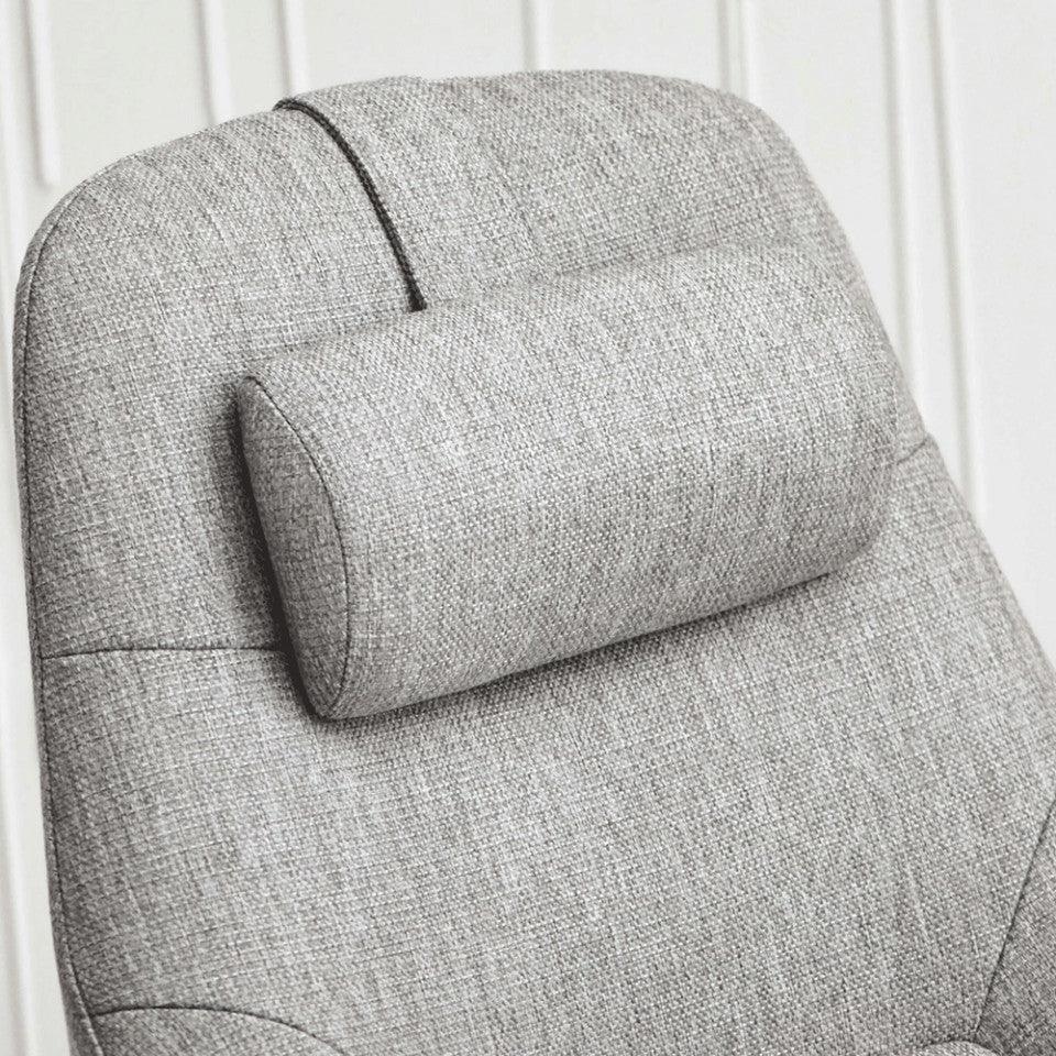 Fotoliu rotativ gri din poliester si otel Saga Light Grand Bolia - PARIS14A.RO