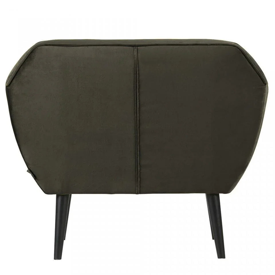 Fotoliu verde din catifea Rocco - PARIS14A.RO