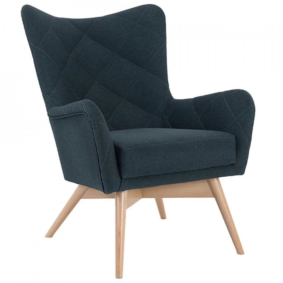 Fotoliu verde marin din poliester si lemn Karro Custom Form - PARIS14A.RO