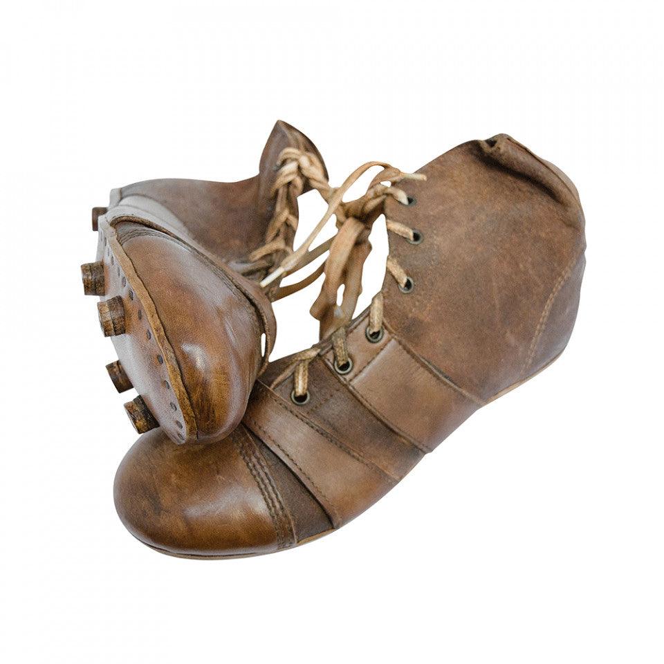 Ghete de fotbal decorative maro din piele 11 cm Football Shoes Versmissen - PARIS14A.RO
