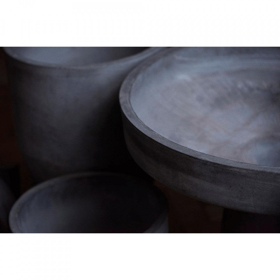 Ghiveci gri din ciment 36 cm Podium Bolia - PARIS14A.RO