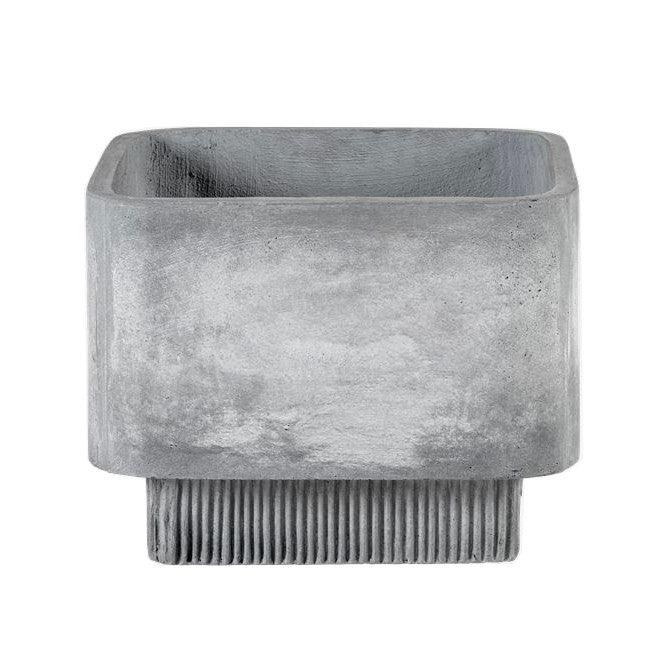 Ghiveci gri din ciment 42x42 cm Highlands Bolia - PARIS14A.RO