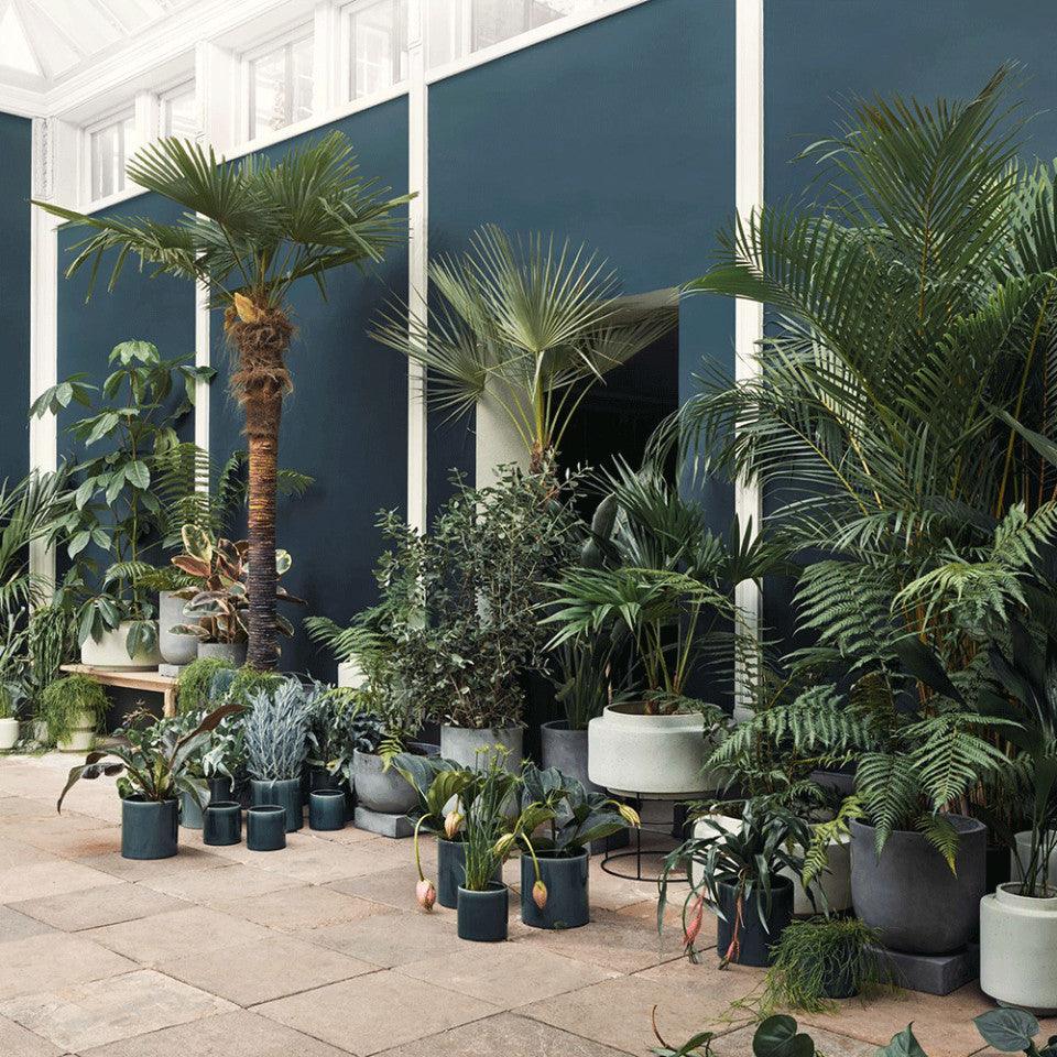 Ghiveci gri/negru din ceramica si otel 20 cm Botanique Bolia - PARIS14A.RO