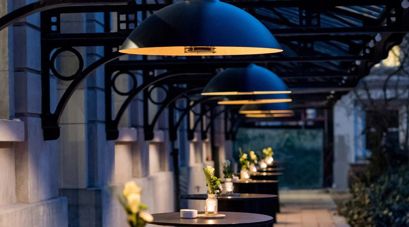 Încălzitor de Terasă Electric cu Prindere pe Perete, Heatsail DOME Pendant - Negru - PARIS14A.RO