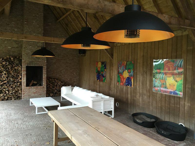 Încălzitor de Terasă Electric cu Prindere pe Perete, Heatsail DOME Pendant - Negru - PARIS14A.RO