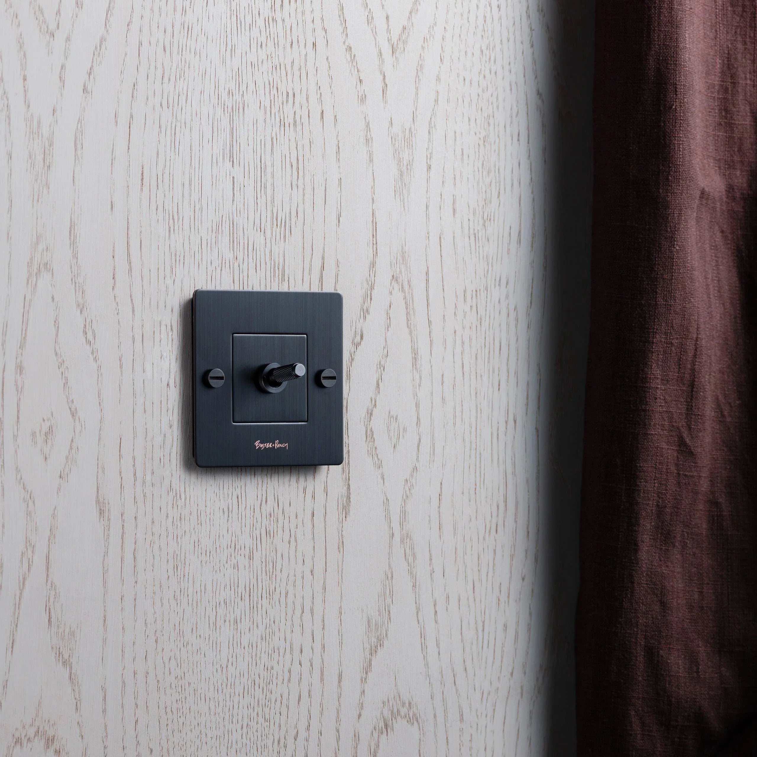 Intrerupător 1G cu 1 comutator din oțel inoxidabil - Buster & Punch - PARIS14A.RO