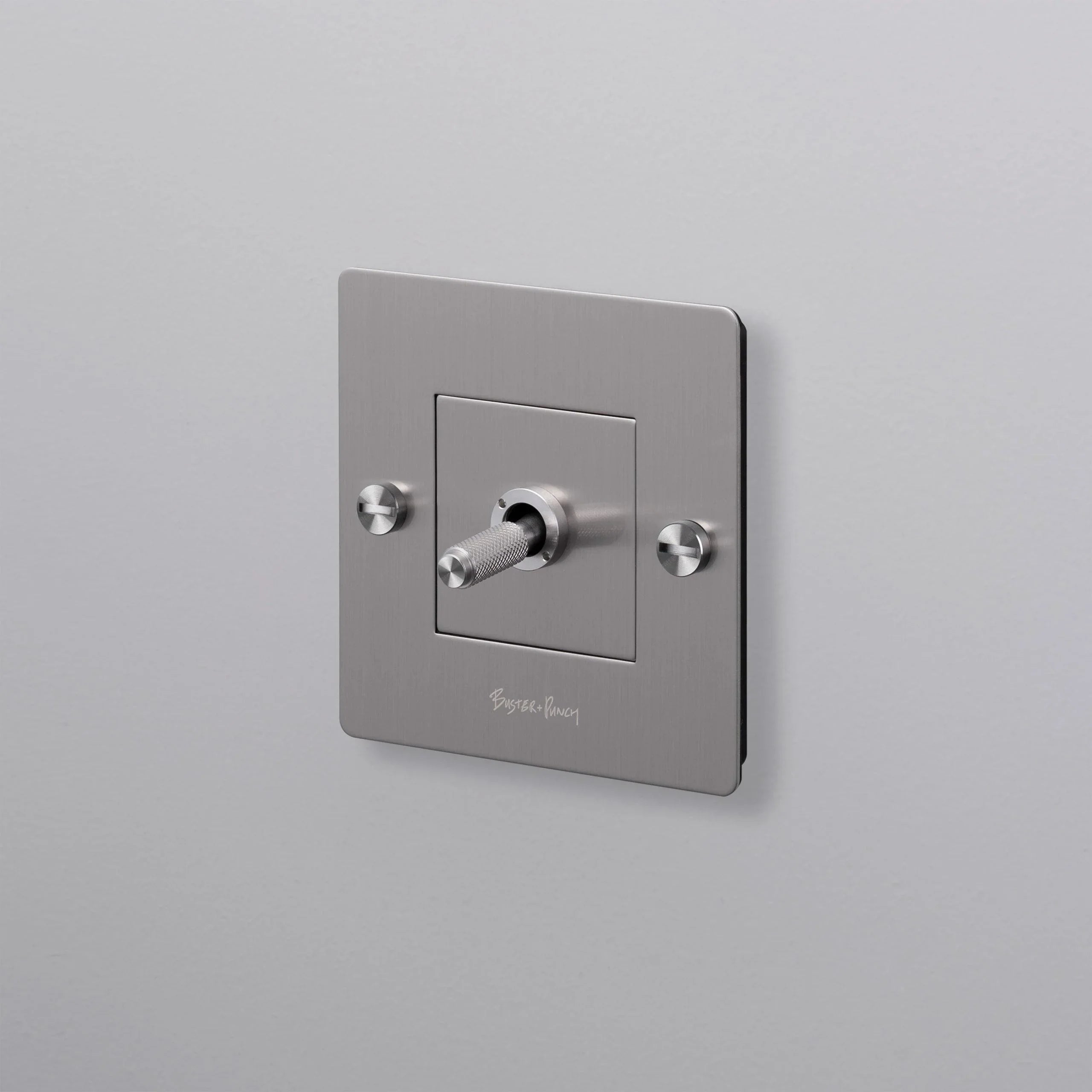 Intrerupător 1G cu 1 comutator din oțel inoxidabil - Buster & Punch - PARIS14A.RO