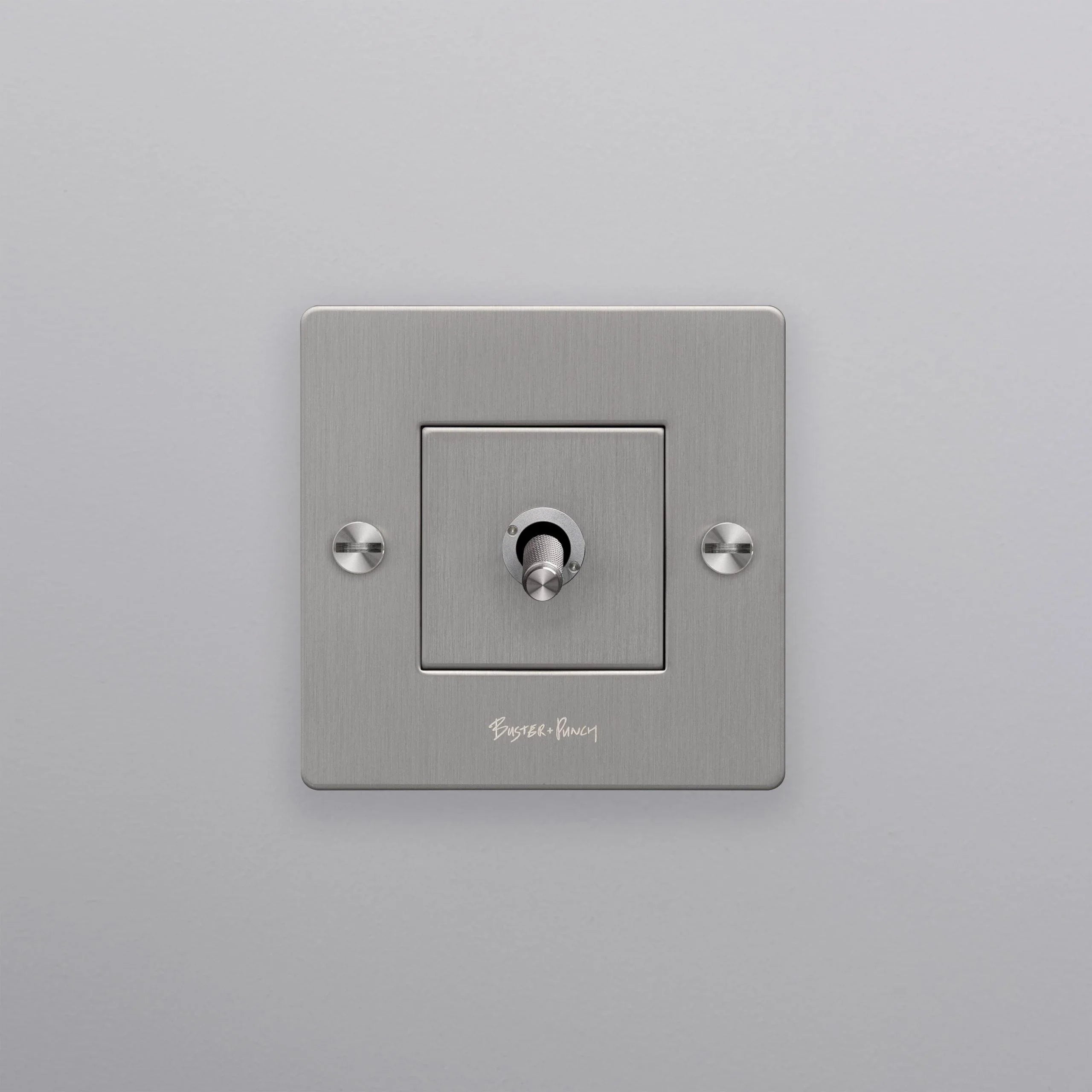 Intrerupător 1G cu 1 comutator din oțel inoxidabil - Buster & Punch - PARIS14A.RO