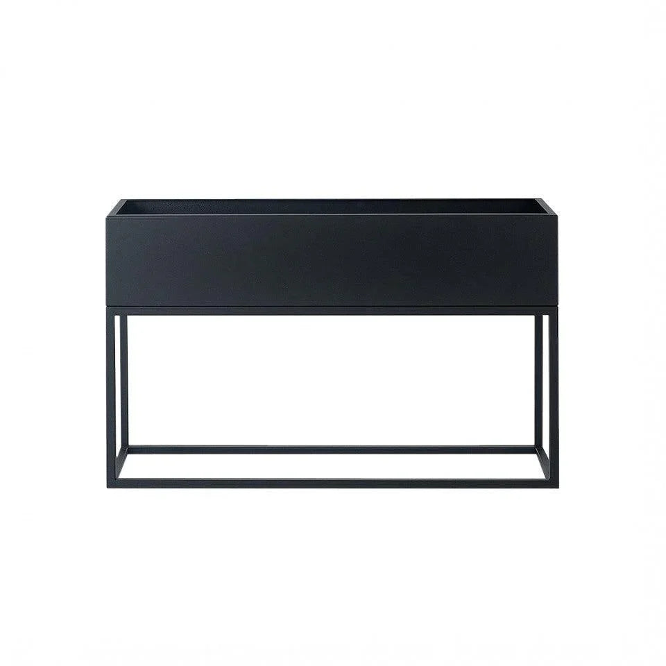 Jardiniera cu suport neagra din metal 30x100 cm Fiorina Custom Form - PARIS14A.RO