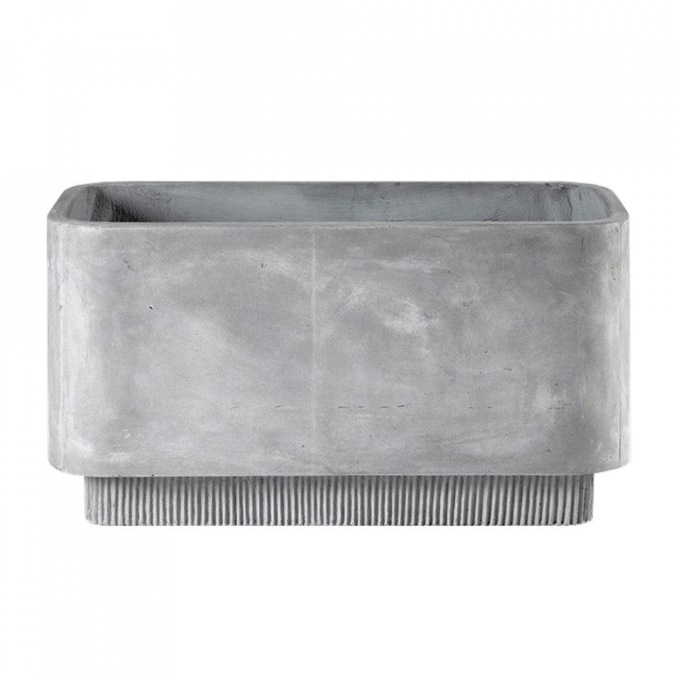 Jardiniera gri din ciment 42x84 cm Highlands Bolia - PARIS14A.RO