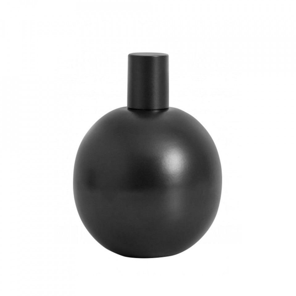 Lampa cu ulei neagra din inox si sticla pentru exterior 14 cm Garden Torch Small Nordal - PARIS14A.RO