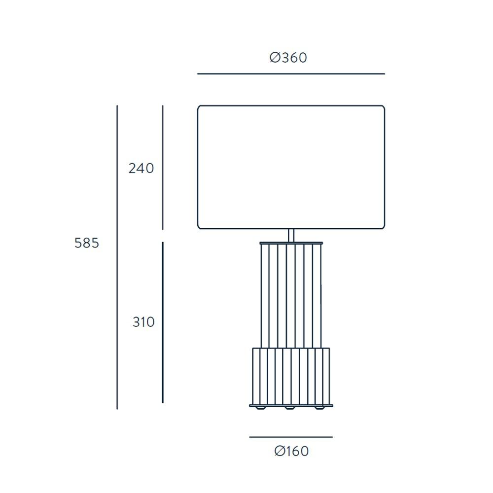 Lampa de masa Atina - Aromas del Campo - PARIS14A.RO