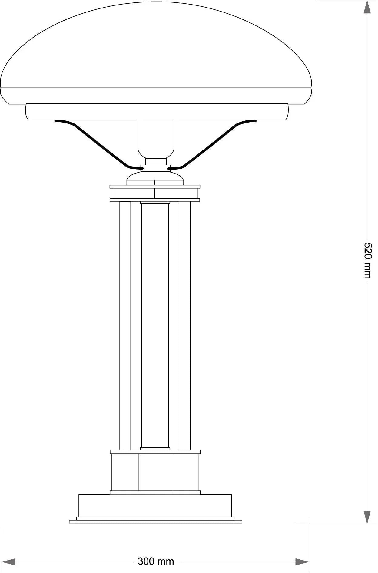 Lampa de masa Decor Kutek - PARIS14A.RO