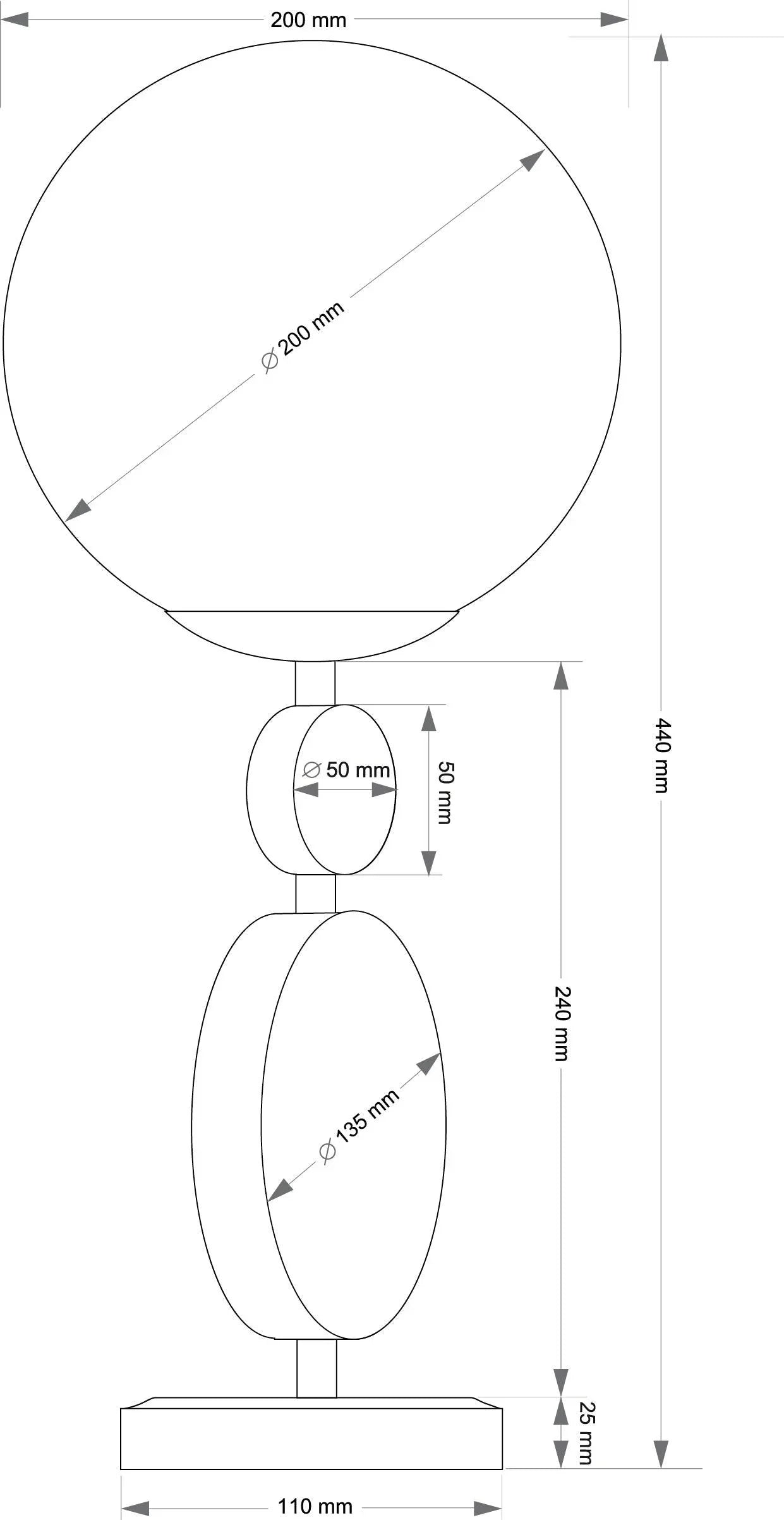 Lampa de masa Dimaro Kutek - PARIS14A.RO