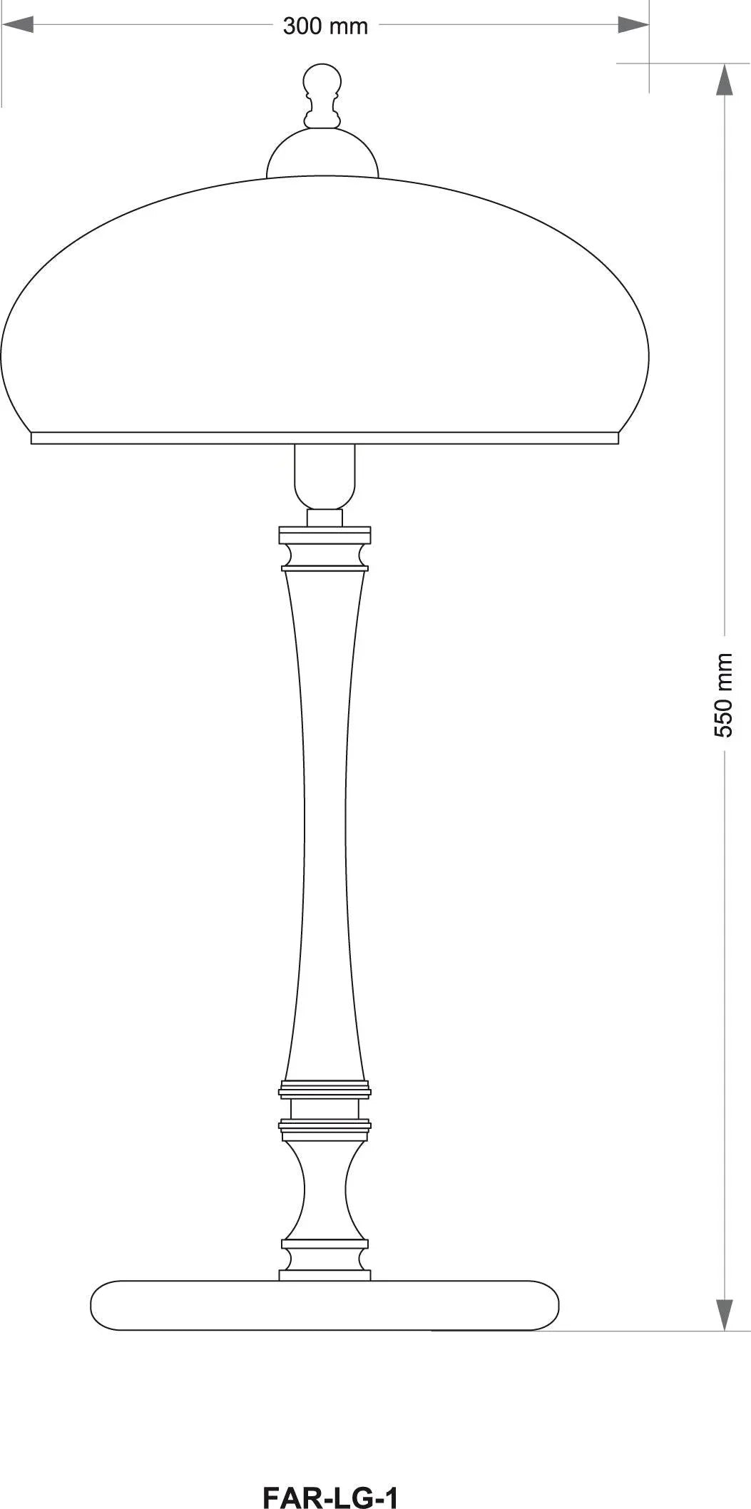 Lampa de masa Farini Kutek - PARIS14A.RO